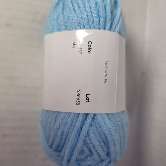 Lot of 10 Mini Skeins Knit Picks Brava Blue & Green Worsted Weight Yarn - Picture 8 of 16